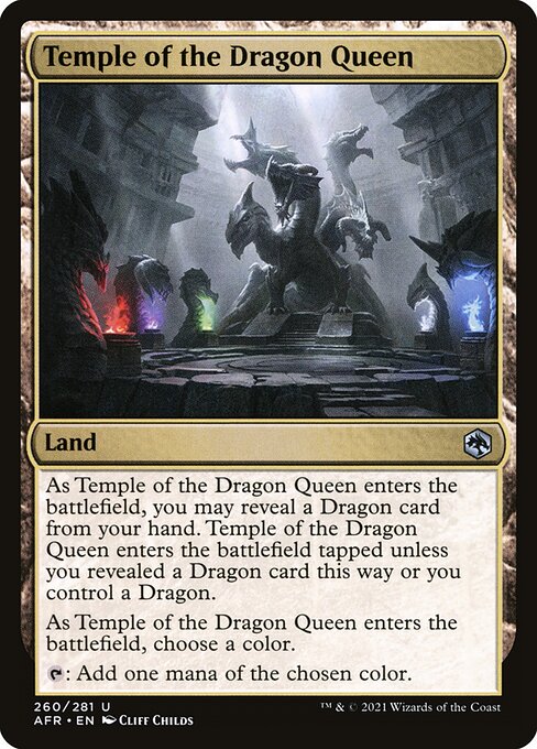 MTG Temple of the Dragon Queen AFR 260 Regular Foil