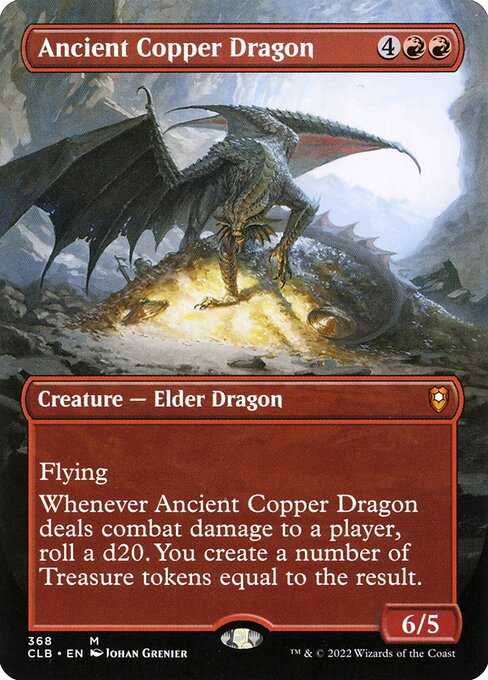 MTG Ancient Copper Dragon CLB 368 Borderless Nonfoil