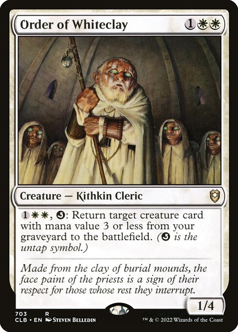MTG Order of Whiteclay CLB 703 Commander Deck Nonfoil