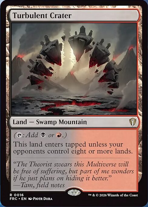 MTG Turbulent Crater FRC 016 Standard Nonfoil front