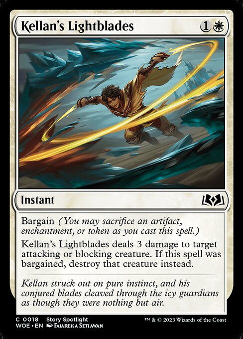 MTG Kellan's Lightblades WOE 018 Regular Nonfoil