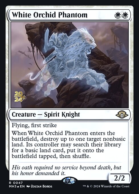 MTG White Orchid Phantom PMH3 047s Prerelease Foil