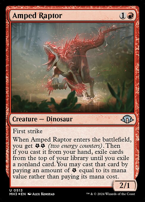 MTG Amped Raptor MH3 513 Ripple Foil Ripple Foil