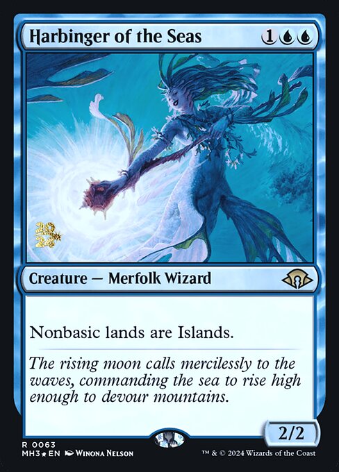 MTG Harbinger of the Seas PMH3 063s Prerelease Foil