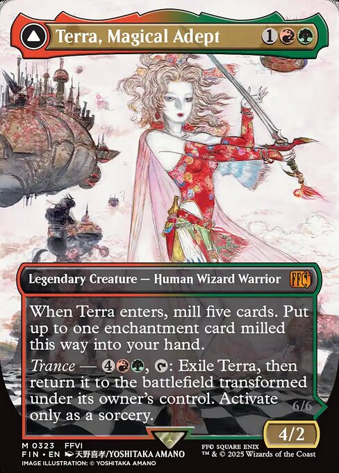 MTG Terra, Magical Adept // Esper Terra FIN 323 Borderless FINAL FANTASY Artist Nonfoil