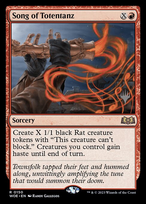 MTG Song of Totentanz PWOE 150p Promo Pack Foil