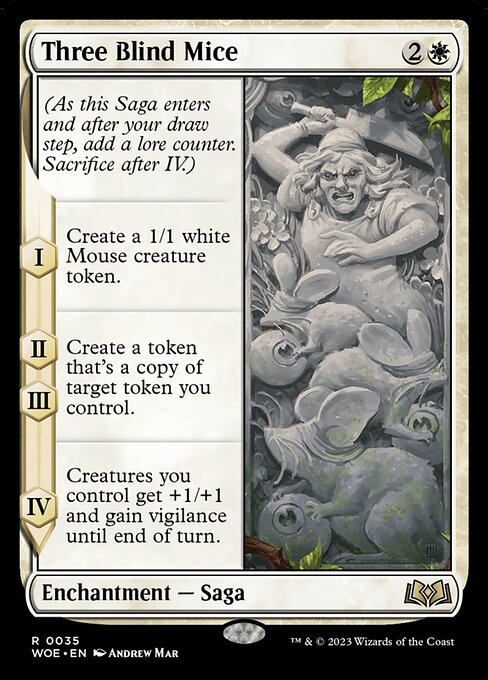 MTG Three Blind Mice WOE 035 Regular Foil