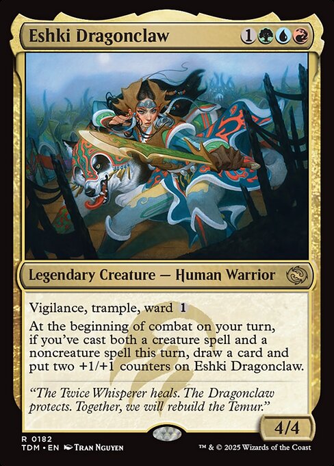 MTG Eshki Dragonclaw TDM 182 Regular Nonfoil