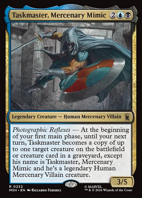 MTG Taskmaster, Mercenary Mimic MSH 232 Regular Nonfoil