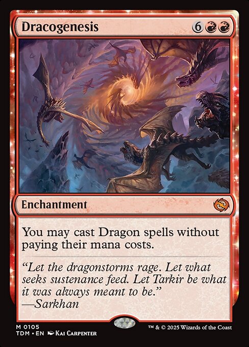 MTG Dracogenesis TDM 105 Regular Foil