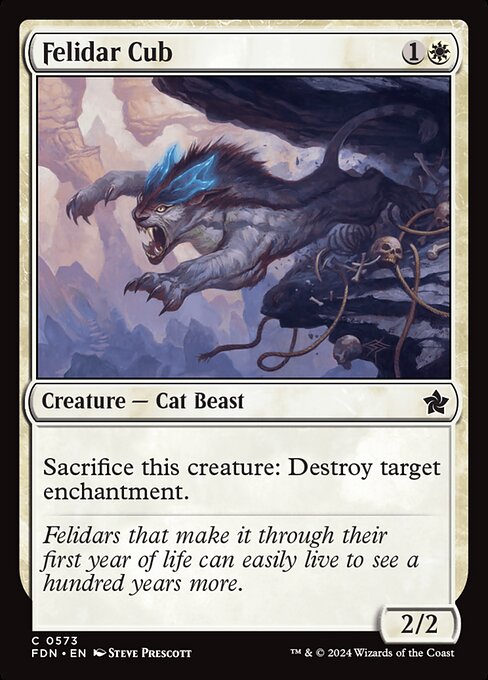MTG Felidar Cub FDN 573 Starter Collection Nonfoil