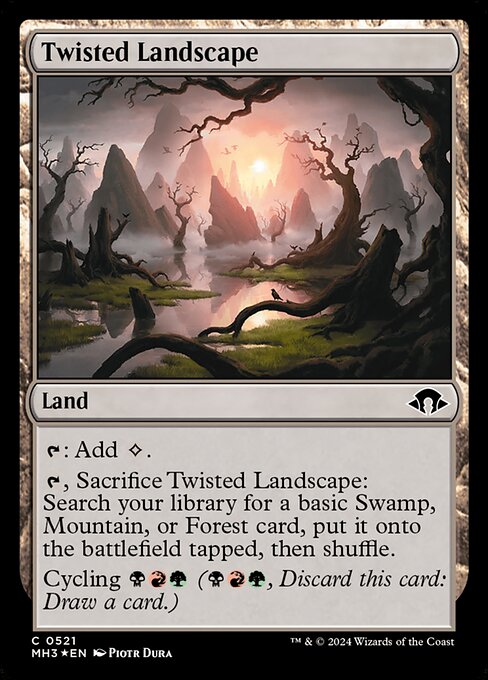 MTG Twisted Landscape MH3 521 Ripple Foil Ripple Foil