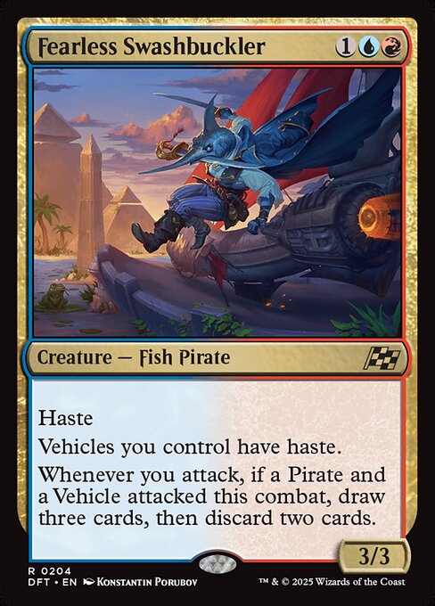 MTG Fearless Swashbuckler DFT 204 Regular Foil