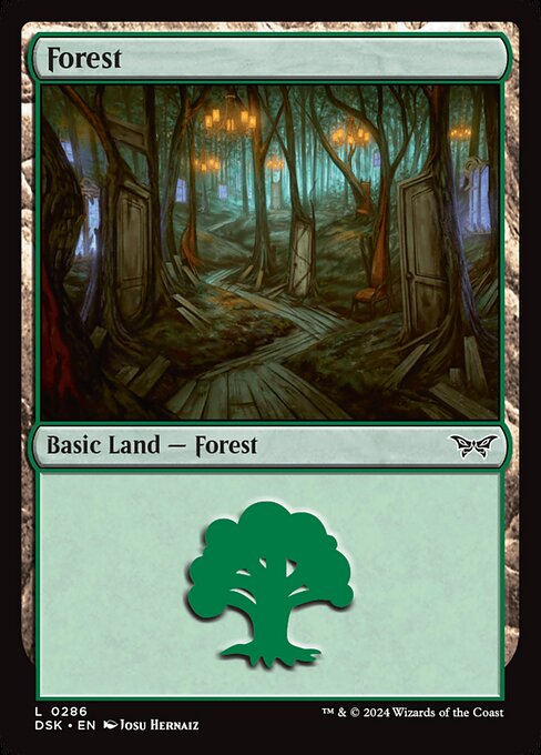 MTG Forest DSK 286 Regular Foil