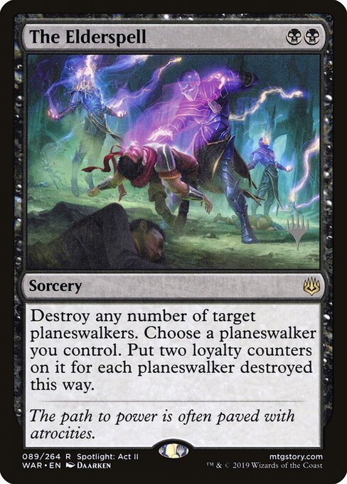 MTG The Elderspell PWAR 089P Promo Pack Nonfoil front