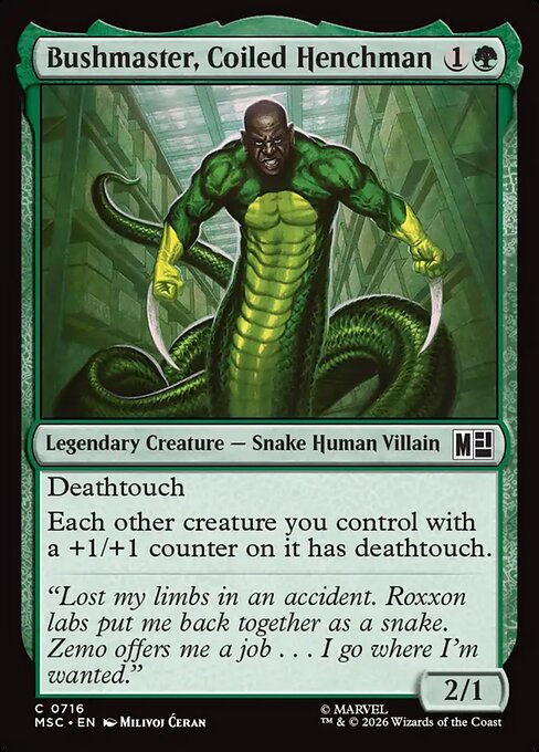 MTG Bushmaster, Coiled Henchman MSC 716 Regular Nonfoil