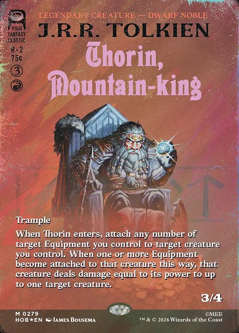 MTG Thorin, Mountain-king HOB 279 Alternate Art Foil