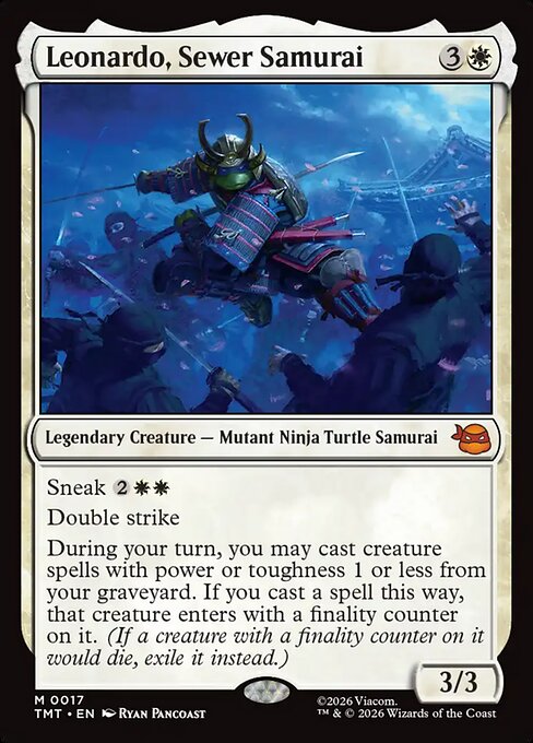 MTG Leonardo, Sewer Samurai TMT 017 Regular Foil