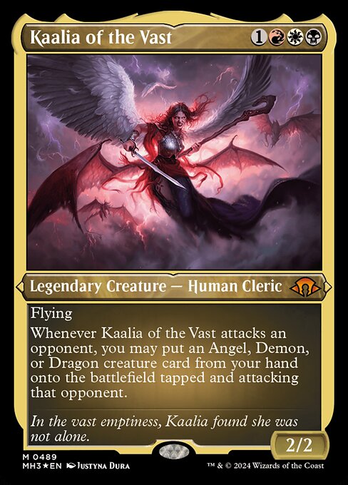 MTG Kaalia of the Vast MH3 489 Foil Etched Etched