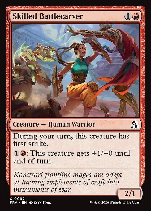 MTG Skilled Battlecarver FRA 092 Standard Nonfoil front