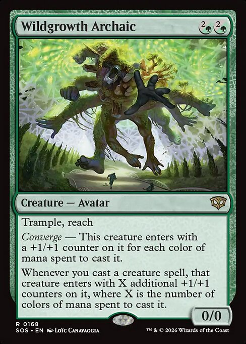 MTG Wildgrowth Archaic SOS 168 Regular Foil