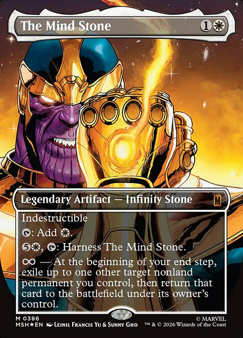 MTG The Mind Stone MSH 386 Borderless Gauntlet Foil