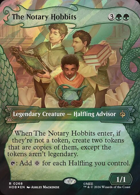 MTG The Notary Hobbits HOB 268 Alternate Art Nonfoil