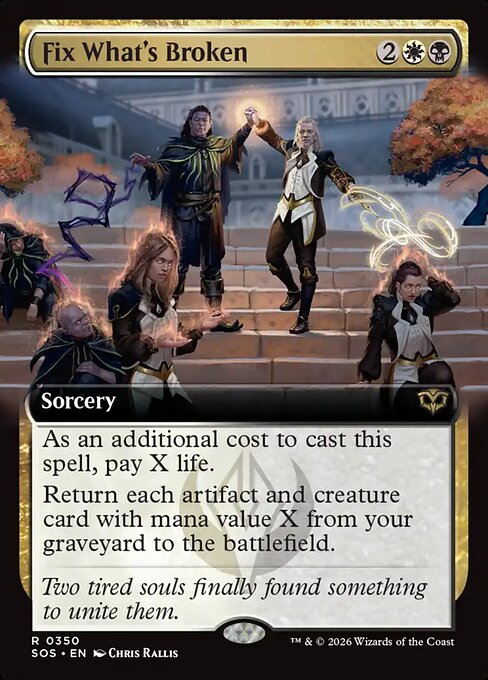MTG Fix What's Broken SOS 350 Extended Art Foil
