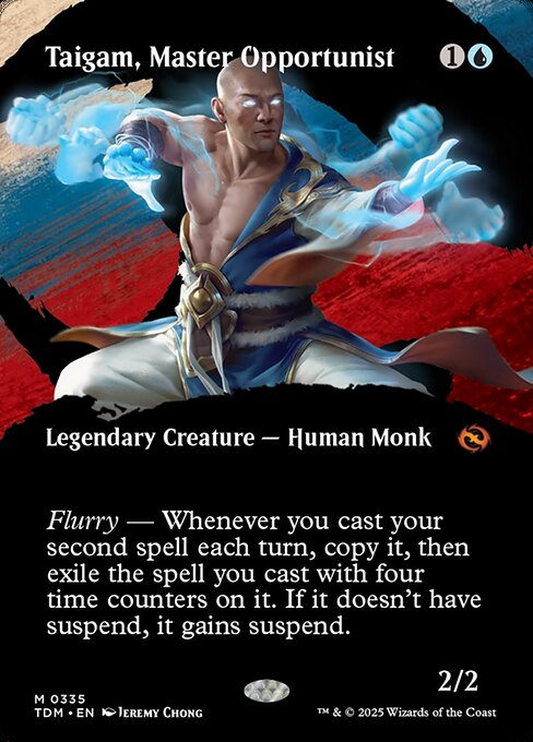 MTG Taigam, Master Opportunist TDM 335 Borderless Clan Nonfoil