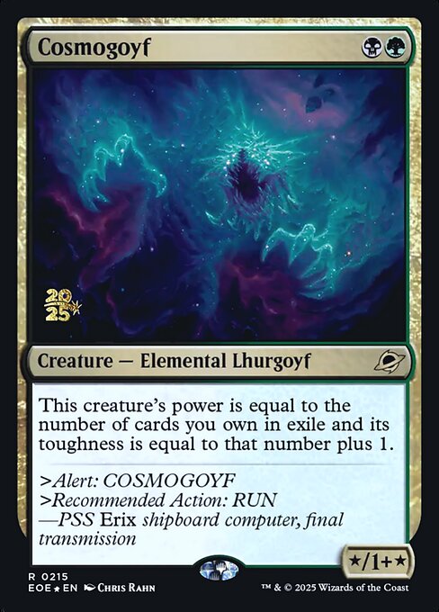 MTG Cosmogoyf PEOE 215s Prerelease Foil