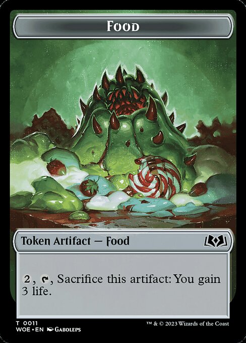 MTG Food Token WOE 011 Token Foil