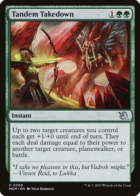 MTG Tandem Takedown MOM 208 Regular Foil