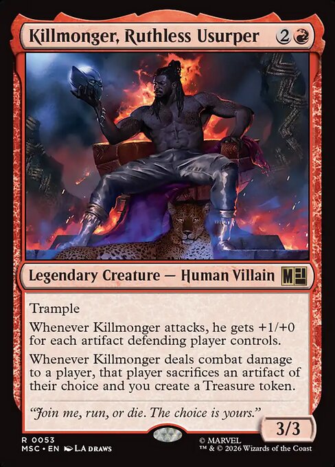 MTG Killmonger, Ruthless Usurper MSC 053 Regular Surge Foil
