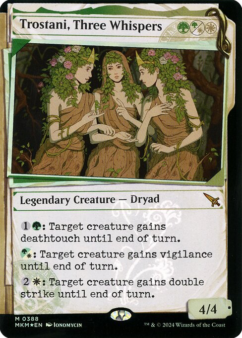 MTG Trostani, Three Whispers MKM 388 Invisible Ink Dossier Foil