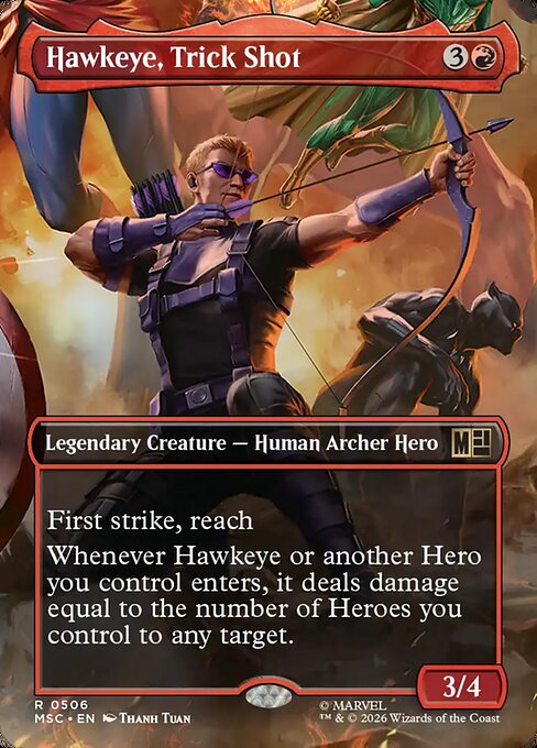 MTG Hawkeye, Trick Shot MSC 506 Borderless Nonfoil