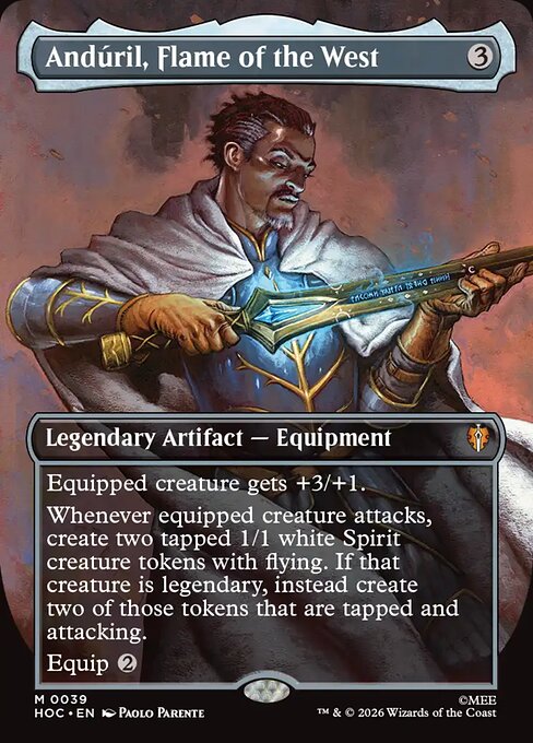 MTG Andúril, Flame of the West HOC 039 Regular Nonfoil