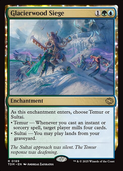 MTG Glacierwood Siege TDM 189 Regular Nonfoil