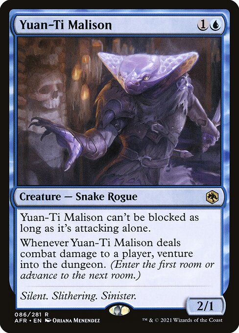 MTG Yuan-Ti Malison AFR 086 Regular Foil