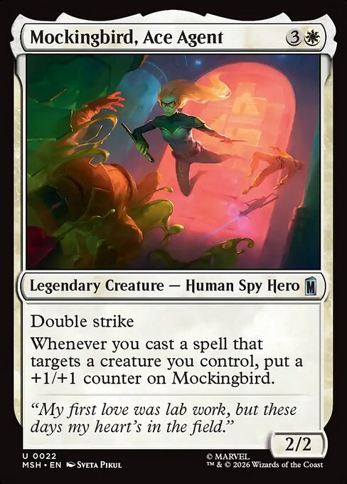 MTG Mockingbird, Ace Agent MSH 022 Regular Nonfoil