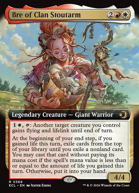 MTG Bre of Clan Stoutarm ECL 369 Extended Art Foil