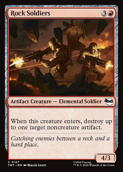 MTG Rock Soldiers TMT 107 Regular Foil