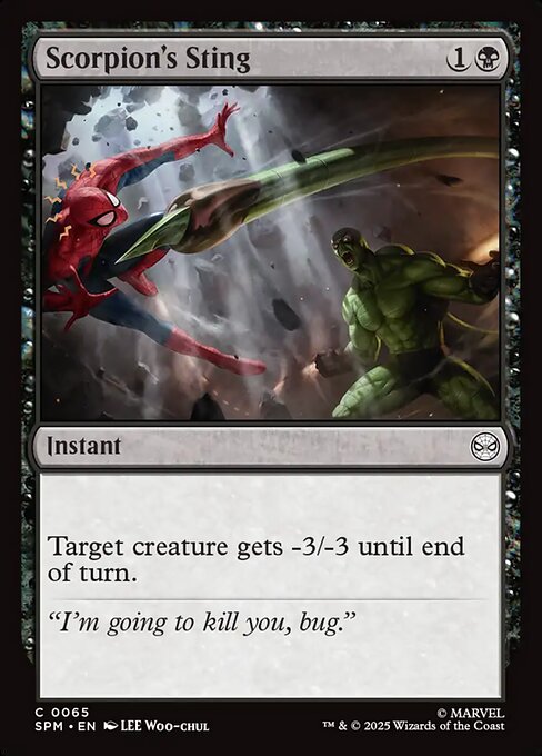 MTG Scorpion's Sting SPM 065 Regular Foil