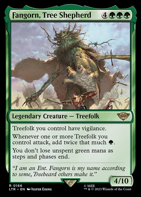 MTG Fangorn, Tree Shepherd LTR 166 Regular Foil
