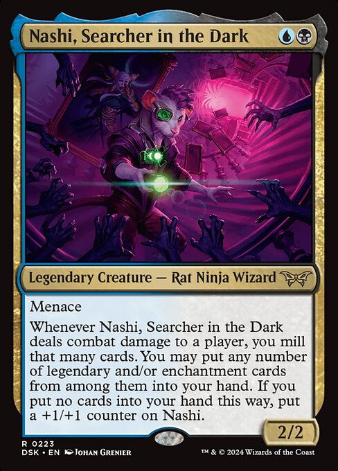 MTG Nashi, Searcher in the Dark DSK 223 Regular Foil
