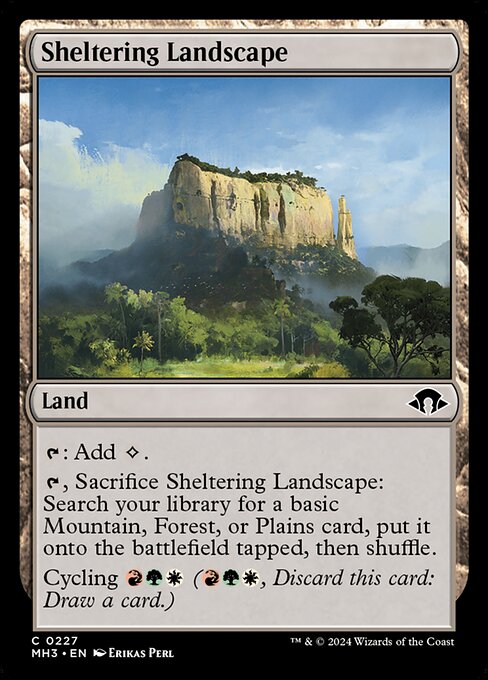 MTG Sheltering Landscape MH3 227 Regular Foil