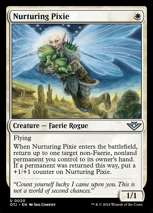 MTG Nurturing Pixie OTJ 020 Regular Foil