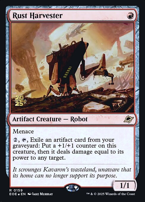 MTG Rust Harvester PEOE 159s Prerelease Foil