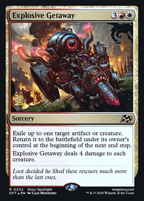 MTG Explosive Getaway PDFT 202s Prerelease Foil
