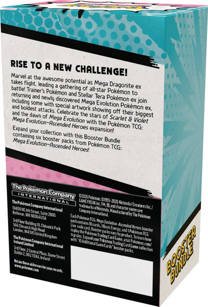 Pokemon TCG: Mega Evolution 2.5 - Ascended Heroes Booster Bundle - preorder