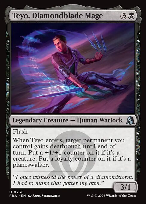 MTG Teyo, Diamondblade Mage FRA 236 Standard Nonfoil front